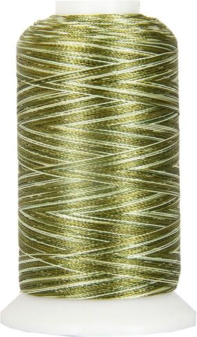 Threadart Variegated Polyester Embroidery Thread - 40wt - 1000m - 25 Colors Available - No. 10 - Garden Greens in Kuwait