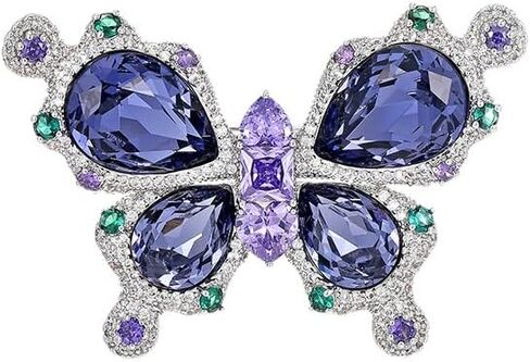 Butterfly Brooches for Women Gold-Plated Butterfly Pearl Brooch Lapel Pin Rhinestone Animals Brooch Jewelry for Mom Wife in Saudi Arabia