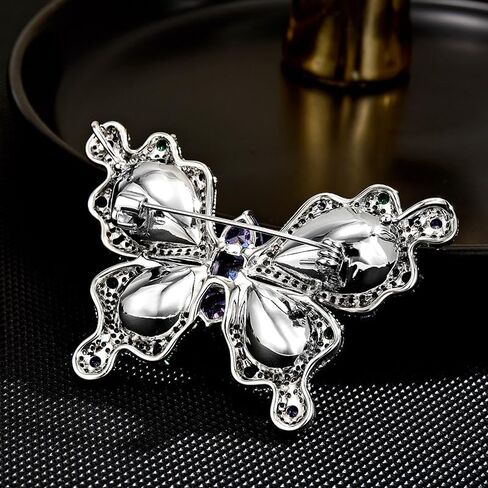 Butterfly Brooches for Women Gold-Plated Butterfly Pearl Brooch Lapel Pin Rhinestone Animals Brooch Jewelry for Mom Wife in Saudi Arabia