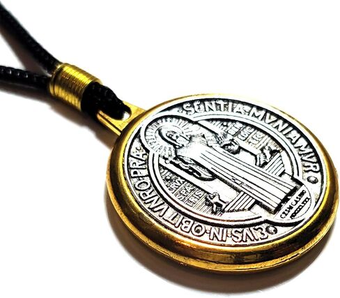 Car Ornaments Rearview Mirror Pendant Saint Benedict Medal Catholic Gift (C1) in Kuwait
