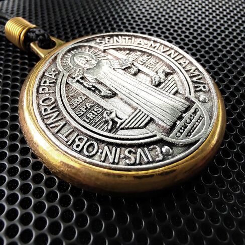 Car Ornaments Rearview Mirror Pendant Saint Benedict Medal Catholic Gift (C1) in Kuwait
