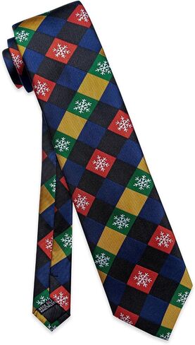 Festival Christmas Ties for Men Silk Printed Necktie with Gift Box in Saudi Arabia
