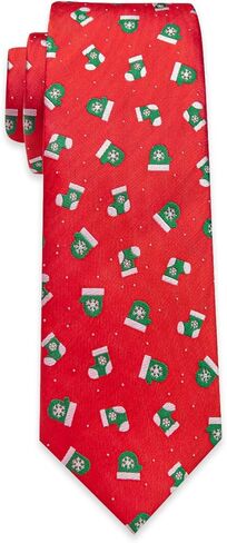 Festival Christmas Ties for Men Silk Printed Necktie with Gift Box in Kuwait