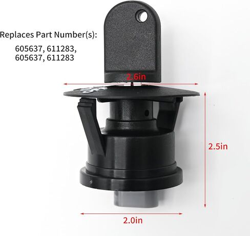 605637 Ignition Key Switch Replacement for 48V RXV EZGO Electric Golf Cart 2008-Up, 611283 609682 Golf Cart Ignition Key Switch with 2 Keys in Saudi Arabia