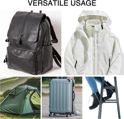 طقم إصلاح سحاب عالمي من TECHPLUS، سحاب منزلق - استبدال سحب سحاب فوري للسترات والأمتعة والحقائب وحقائب الظهر والمعاطف والأحذية - حزمة من 6 باللون الأسود in Kuwait