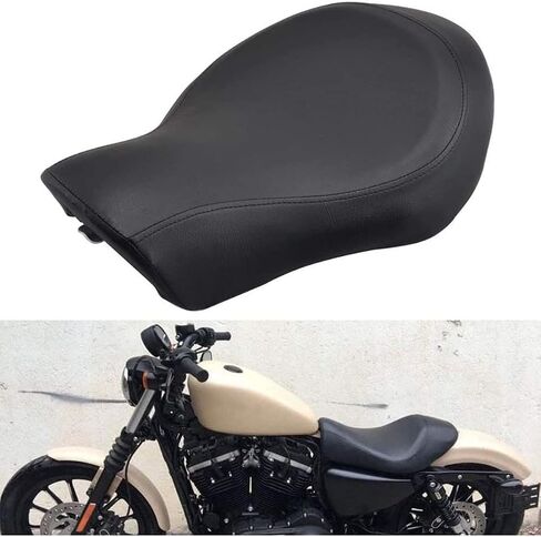 YIBO Low profile and wide professional seat for Harley Sportster XL883 1200 N 48 2005-2013 new 2006 2007 2008 2009 2010 2011 2012 2013 2014 (Style 1) in Saudi Arabia