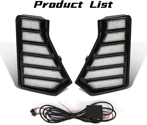 LED Daytime Running Lights For Toyota Tacoma 2024 2025 LED Driving Fog Light Kit with Amber Turn Signal Light in Saudi Arabia
