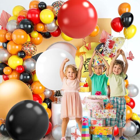 AMOR PRESENT 4PCS Large Balloons, 36inch Black Giant Balloons Jumbo Balloons Latex Balloons for Birthday Wedding Engagement Graduation Anniversary Decorations in Saudi Arabia
