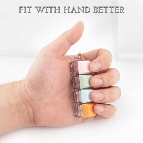 Byhoo Keyboard Fidget، 3 أنواع من لعبة Fidget Keyboard التي تعمل باللمس، لوحة مفاتيح Fidget Color Macaron، سلسلة مفاتيح خطية Clicky، أداة النقر على لوحة المفاتيح لتخفيف التوتر in Kuwait