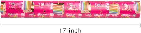Retrify Reversible Wrapping Paper Roll - 17 Inch X 32.8 Feet - Colorful Cakes Diamond Ring Design Wedding Gift Wrap Paper for Bridal Shower, Engagement, Party, Celebration in Saudi Arabia