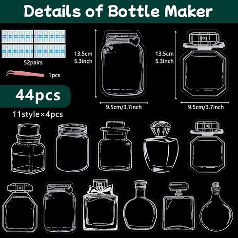 288 قطعة من مجموعة الإشارات المرجعية الشفافة DIY للزهور المضغوطة صانع الإشارات المرجعية الفارغة المصنوعة يدويًا للطلاب والمعلمين القراءة in Kuwait