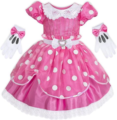Disney Store Official Minnie Mouse Costume for Kids – Pink - 4 in Saudi Arabia