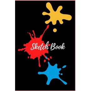 Sketch Book: Sketchbook For Artist Drawing Blank Paper Pad 6" x 9" - Notebook 120 Pages Blank Paper Book With Abstract Page For Sketching Painting ... Large Unlined Journal Soft Cover Notebooks