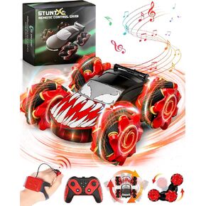 Remote Control Car Gesture Sensing RC Stunt Car with LED Lights 4-6 for 3 4 5 7 9 6 8 10 Year Old Boy Birthday Gift