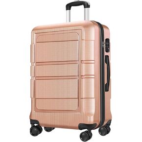 Carry On Luggage 22x14x9 Airline Approved, Suitcase with Spinner Wheels (20 Inch, Red)
