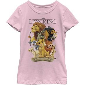Disney Lion King Tall Cast Girl's Solid Crew Tee