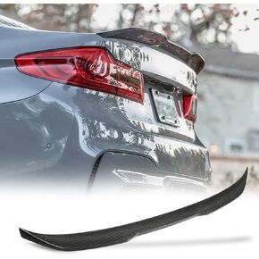 MCARCAR KIT G30 Real Carbon Fiber Trunk Spoiler for BMW 5 Series G30 2017-2022 520i 530i 540i F90 M5 Sedan Rear Boot Highkick Wing Lip Car Roof Window Top Wing Lip Facotry Outlet (A Style)