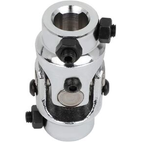 SCITOO 3/4" DD X 3/4-30 Spline Steering Shaft Universal U-Joint Chrome Single, 83mm Working Angle 35 Degree