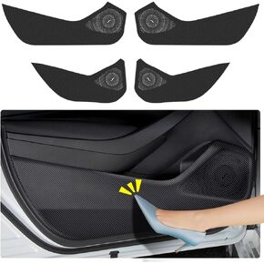Car Door Anti Kick Pad for Toyota Corolla 2020-2024 Hybrid Accessories Carbon Fiber style Leather Sticker Sill Protector Cover Edge Guard Side Mat Interior (Not Fit Hatchback and Corolla Cross)