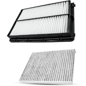 2Pcs Engine Filter & Cabin Air Filter Set Fit for KIA Sorento 2.0L 2.4L 3.3L 2016 2017 2018 2019 2020, Replace 97134C6900 CA11943