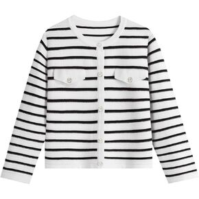 Tanou Women's 2024 Fall Casual Long Sleeve Trendy Cardigan Sweaters Button Knit Lady Jackets