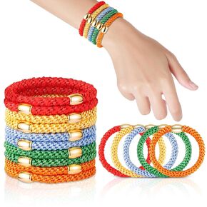 Hair Ties No Damage - 10PCS Ponytail Holders - Elastic Hair Ties for Thick Hair - Braided Hair Bands for Women Girls's Hair - Black