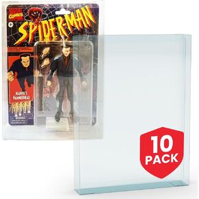 EVORETRO Action Figure Display Case Compatible with Masters of The Universe (Motu) Origins Carded 5.5 inch Action Figure, Thick Sturdy Acid-Free Clear PET Protector, Will Last a Lifetime 10 Pack