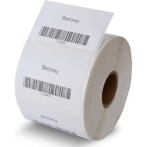 BETCKEY - Compatible DYMO 30334 (2-1/4" x 1-1/4" Removable) Medium Multipurpose Labels - Compatible with Rollo, DYMO Labelwriter 450, 4XL & Zebra Desktop Printers[1 Rolls/1000 Labels]