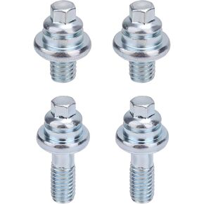 4pcs Side Battery Terminal Bolts, 2 Different Lengths 3/8" Standard Side Post Battery Bolts Universal Fit Car Battery Cable Extender Bolts Battery Terminal Stud Connector for Car