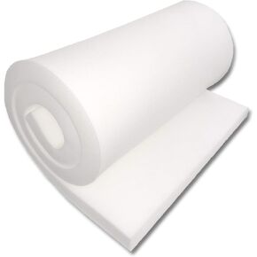 FoamTouch 4X24X76HDF1.8 Upholstery Foam, 4" x 24" x 76", White