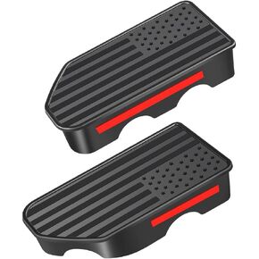 Bed Rail Stake Pocket Covers, American Flag Truck Bed Rail Pocket Plugs for GMC Chevy Silverado/GMC Sierra 1500(2019-2024),GMC Sierra 3500HD(2020-2024)/2500 Rear Holes Caps, Set of 2