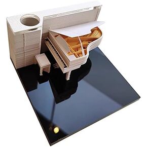 Tastefully 3D Memo Pad, 1Pc 160 Sheets Carving Art Notepad DIY Sticky Post Creative Stickers Papers Card Craft Treehouse Building Castle Dragon for Office/Reading Room/Studio (Potter Magic Castle)