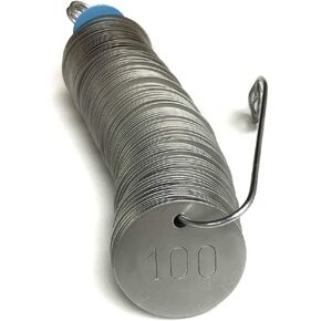 Stainless Steel Tags, Numbered 001-100, 1.25" Round
