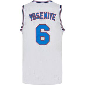 FINKLE Mens #6 Yosemite Basketball Jersey, 90s Hip Hop Party Costume