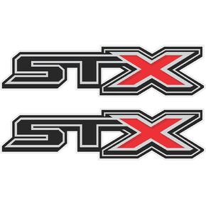 ملصق بديل لصائق الطرق الوعرة Gold Hook Ford f150 STX، متوافق مع شاحنة Ford F150، مجموعة من 2، سلسلة ممتازة (لمسة نهائية معدنية)