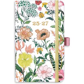2025-2027 Pocket Planner/Calendar - 3 Year Monthly Planner 2025-2027, Jan 2025 - Dec 2027, 3.8" x 6.3", Small/Purse Planner 36 Months with Pen Holder, Inner Pocket, Elastic Closure and 61 Notes Pages