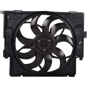 TOPAZ 17428641964 Radiator Cooling Fan Assembly Compatible with BMW 328i 335i 435i M235i 2012-2016