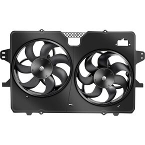 SCITOO Dual Radiator Condenser Cooling Fan Compatible with 2008-2012 for Ford Escape for Mazda Tribute Mercury Mariner 3.0L