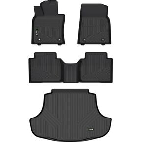 All Weather Car Floor Mats & Cargo Liner for Lexus ES 2019-2024 (ES350/ES300h) Custom Fit Full Set Accessories - Black