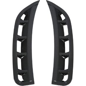 Front Bumper Air Vent Spoiler Splitter, 2 pcs Glossy Black ABS Front Bumper Side Air Vent Spoiler for Benz GLE Class W167 V167 AMG?Line 2019+