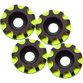 4Pack Vgoohobby Universal Rear Wing Buttons Gasket Compatible with Arrma Traxxas HPI HSP Redcat Axial Tamiya 1/10 RC Off Road Buggy Racing Car (Green)