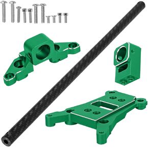 جزء من دعامة هيكل من ألياف الكربون لـ 1/10 Rustler 4WD (VXL)/Slash 4X4 LCG(VXL)، مجموعة دعامة هيكل من الألومنيوم RC للقفز، استبدال الجزء #6730، أزرق داكن