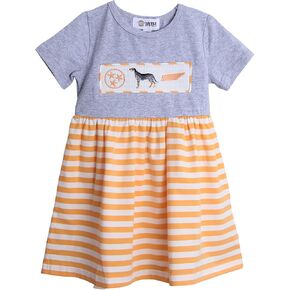 Tennessee Girls Kids Dress State Football Bluetick Coonhound Toddler Youth Apparel