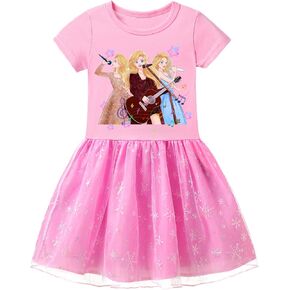 Girls' Musical Concert Dress, 3-9Y, Lovely Adorable Dress for Kids