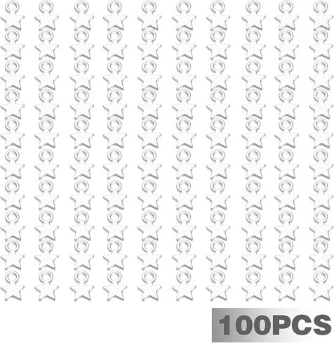 100pcs Mini Star Charms Alloy Star Shape Charms Pendants for DIY Crafting Jewelry Making in Kuwait