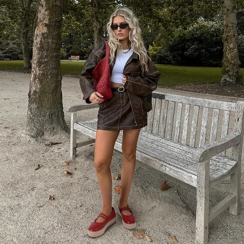 AMINUGAL Mary Jane Flats للنساء مريحة عند أصابع القدم منصة ماري جينس للنساء منصة منسوجة أنيقة أحذية إسبادريل للنساء كاجوال لطيفة للعمل المدرسي أحذية ماري جين in Kuwait