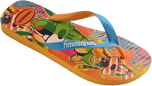 Havaianas Mens Disney Stylish Goofy Flip Flop Sandals, Orange Citrus, Size 13 in Saudi Arabia