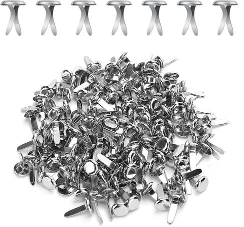 150pcs Paper Clips for Crafts, 0.17x0.31in Shiny Smooth Round Head Split Pins for Paper Crafts Brads Paper Fasteners for Scrapbooks Brass Fasteners for Cards Photo Walls Kids Craft (Gold) in Saudi Arabia
