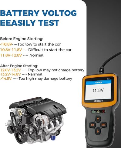 Car Code Reader,Car Scanner Diagnostic Tool,OBD2 Scanner,OBD2 Scanner Diagnostic Tool,Car Accessories Car Diagnostic Tool,Car Code Reader and Reset Tool,OBD Reader for All Vehicles After 1996 in Saudi Arabia