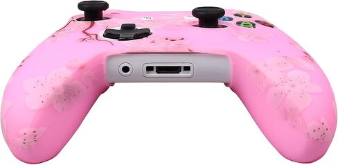 رالان اغطية حماية لذراع تحكم Xbox One بلون زهري من السيليكون متوافقة مع ذراع تحكم Xbox Ones (مقبض ابهام برو بينك × 2، قطة + غطاء جمجمة ومقبض × 2) (زهري) in Kuwait